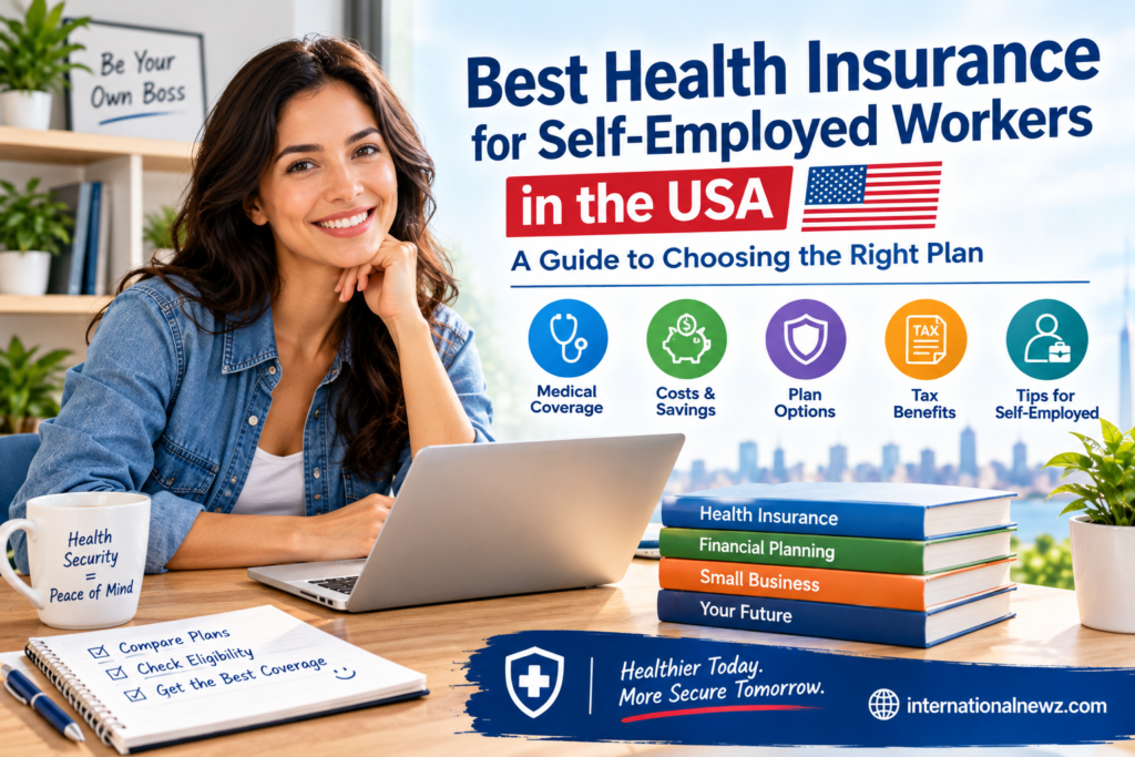 Compare health insurance options for self-employed workers in the USA,